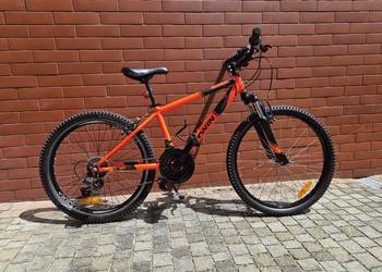 Rower górski pomarańczowy dla dziecka B'TWIN Rockrider 500 koła 24”