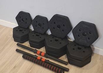 Zesta hantli ,sześciokątne , 8x2,5kg , 4x1,25kg , 4x 1kg