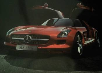 Oryginalna grafika artystyczna Mercedes limitowane plakaty SLS 6 3 AMG