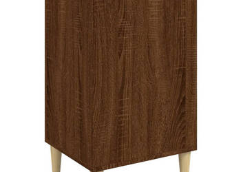Szafka nocna brązowy dąb 40x35x70 cm materiał drewnopochodny WM-819642