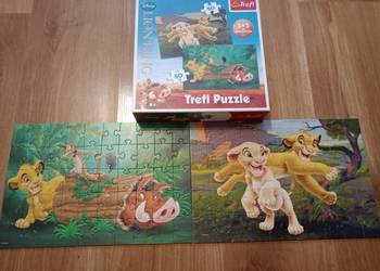 Puzzle 2 w 1, 50 elemetów każdy.
