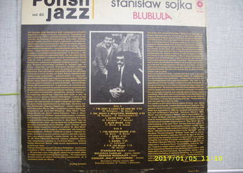 JAZZ LP ; STANISLAW SOJKA --BLUBLULA, Muza SX 2302,