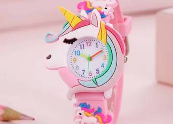 Zegarek uroczy dla dziewczynki różowy