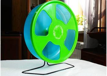 Duży Kołowrotek TRIXE ø28cm dla chomika, jeż pigmejski,koszatniczka Zielony