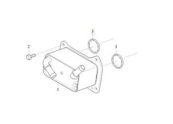 VOLVO S90 V90 S60 V60 uszczelka chlodnicy oleju silnika  32471314