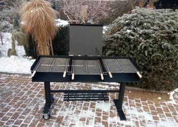Gastronomiczny grill TRÓJ-KOMOROWY!! blacha 5 mm!