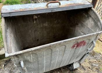Kosz na śmieci metalowy kubeł 1000l