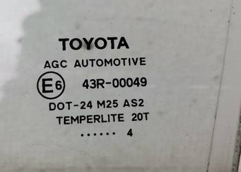 Toyota auris II 13-20r. szyba lewa przód kierowcy