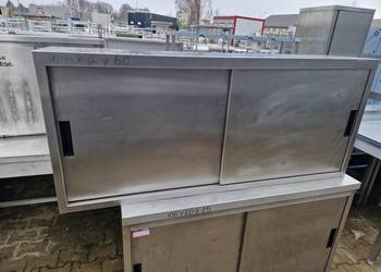 Szafka Wisząca Stal Nierdzewna Drzwi Suwane 140/30/60