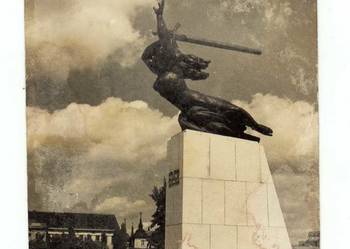 WARSZAWA POMNIK BOHATERÓW WARSZAWY CZARNO BIAŁA