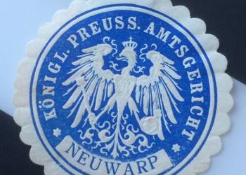 ( 988. ) Zalepka Niemiecka Nowe Warpno