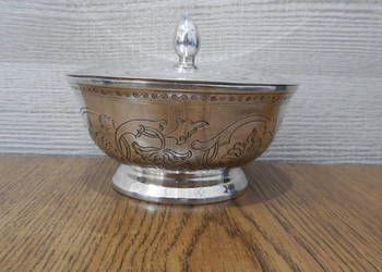 Cukiernica /miseczka posrebrzana Vietnam