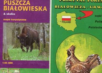 Puszcza Białowieska 2 mapy + Białowieża -folder