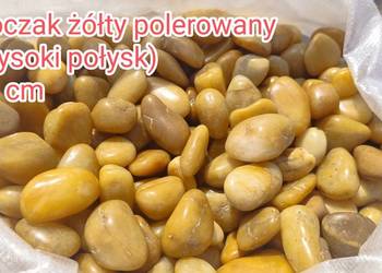 Otoczak polerowany żółty na wysoki połysk 2-3 cm