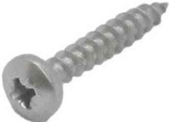 Wkręt do drewna 5 x 30 mm ( GRZYBEK ) , AISI 304