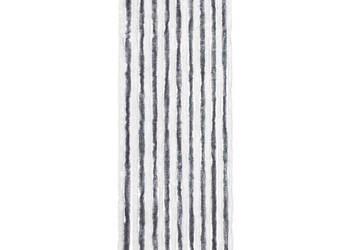 Zasłona przeciwko owadom szaro-biała 56x200 cm szenil WM-315123