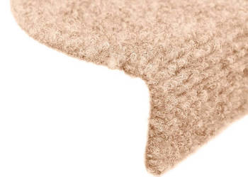 Samoprzylepne nakładki na schody 15 szt. 65x21x4 cm brązowe WM-132696