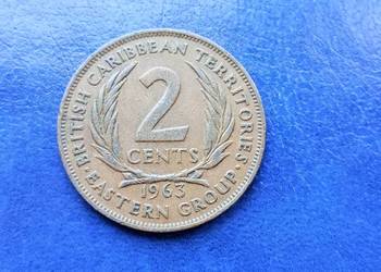 Stare monety 2 cent 1963 Karaiby