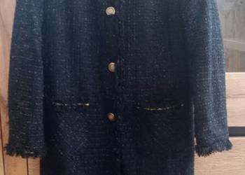 Płaszcz wiosenny czarny styl vintage