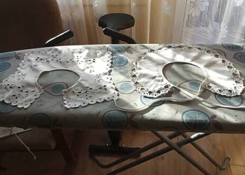 Prl kołnierzyk bawełna haft richelieu hand made
