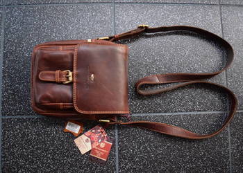 Listonoszka Torebka na Pasku * Skórzana * PETERSON * Olsztyn * Wysyłka