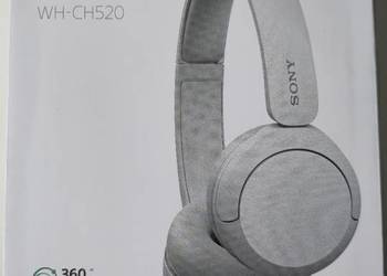 SONY WH-CH520 bluetooth 5.2 Białe bezprzewodowe