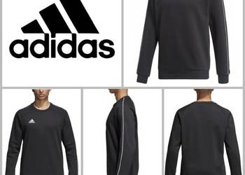 Czarne męskie bluzy z kapturem – Adidas