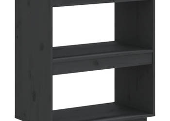 Regał na książki szary 60x35x71 cm lite drewno sosnowe WM-810861