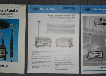 Bruel & Kjaer 1987 Short Form Catalog + two brochures - katalog i broszury