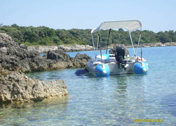 Ponton Pro Marine ,silnik zaburtowy Seaking 5KM na części lub naprawy