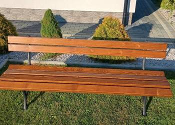 Ławka ogrodowa 200 cm na żeliwnych nogach