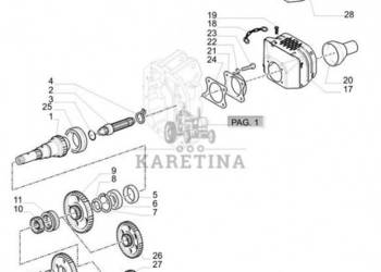 New Holland T6010 T6070 Koło zębate 87654259
