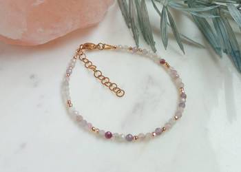 Bransoletka turmalin i hematyt