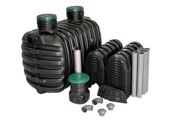 oczyszczalnia ścieków do 6 osób  epureco graf zestaw komory 130 litrów