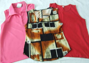 Bluzeczka top czerwony + kolorowy+ różowa Everlast R 38 / 40