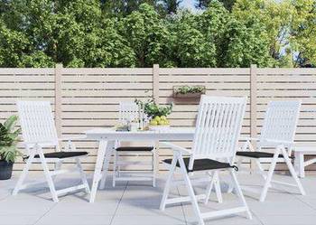 vidaXL Poduszki na krzesła ogrodowe, 4 szt., czarne, 50x50x3 cm(SKU314052) vidaXL Poduszki na krzesła ogrodowe, 4 szt., czarne, 50x50x3 cm(SKU314052)