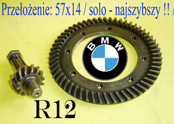 BMW R 12 17 dyfer ORYGINAŁ komplet talerz atak przekładnia 57x14 NAJSZYBSZY
