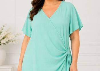Bluzka damska plus size nakładana biust 128cm