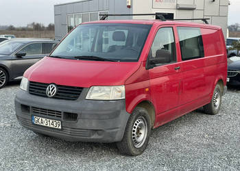 Volkswagen Transporter VW T5 1.9 TDI 102KM 5-osób, brygadówka