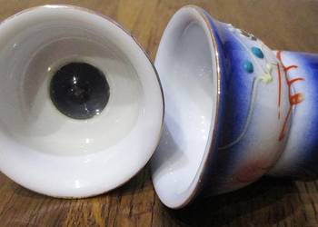Porcelanowy sekretny erotyk gabinetowy intymny obrazek pod szkłem