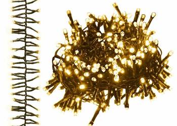 vidaXL Sznur lampek LED, 400 diod w kolorze ciepłej bieli, 7,4 m（SKU:343234