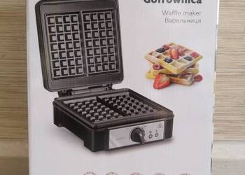 NAJTANIEJ Gofrownica 1400W Na Dwa Gofry Regulacja Temp Wysyłka