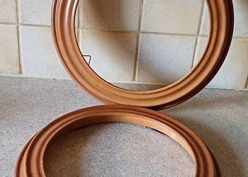 okrągłe ramki drewniane