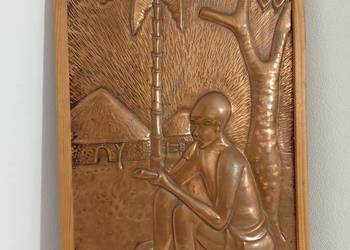 Płaskorzeźba Miedziana