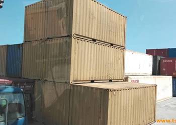 Kontener morski magazynowy budowlany 20 DV używany 6 metrowy szczelny