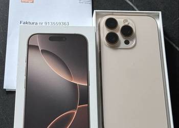 NOwy iPhone 16 Pro 128GB Zloty Nowy Faktura Zakupu Komplet Gwarancja
