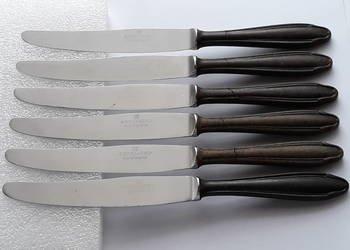 Noże obiadowe (nr.2), BAKELIT, Gerlach, sztućce PRL