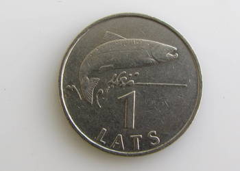 Moneta 1 Lats  Łat 1992 ( Łotwa )