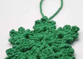 Płatek Śnieżynka na szydełku Crochet Christmas