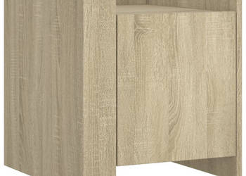Szafka nocna dąb sonoma 45x50x50 cm materiał drewnopochodny WM-848299